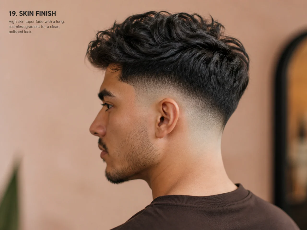 High skin taper fade with a long smooth gradient
