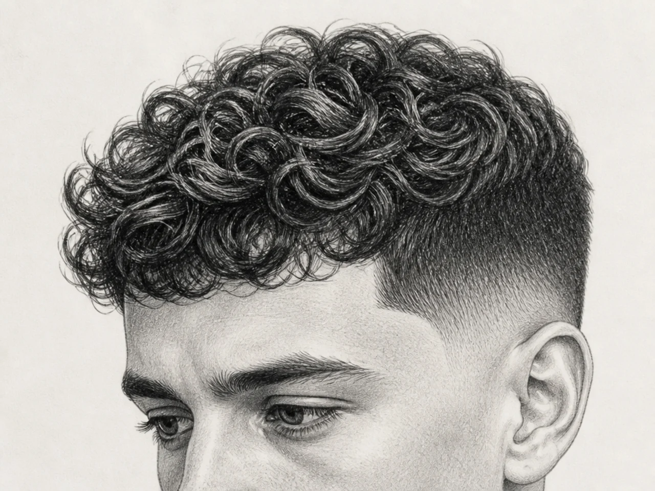 20 Male Curly Hair Drawing Ideas to Save