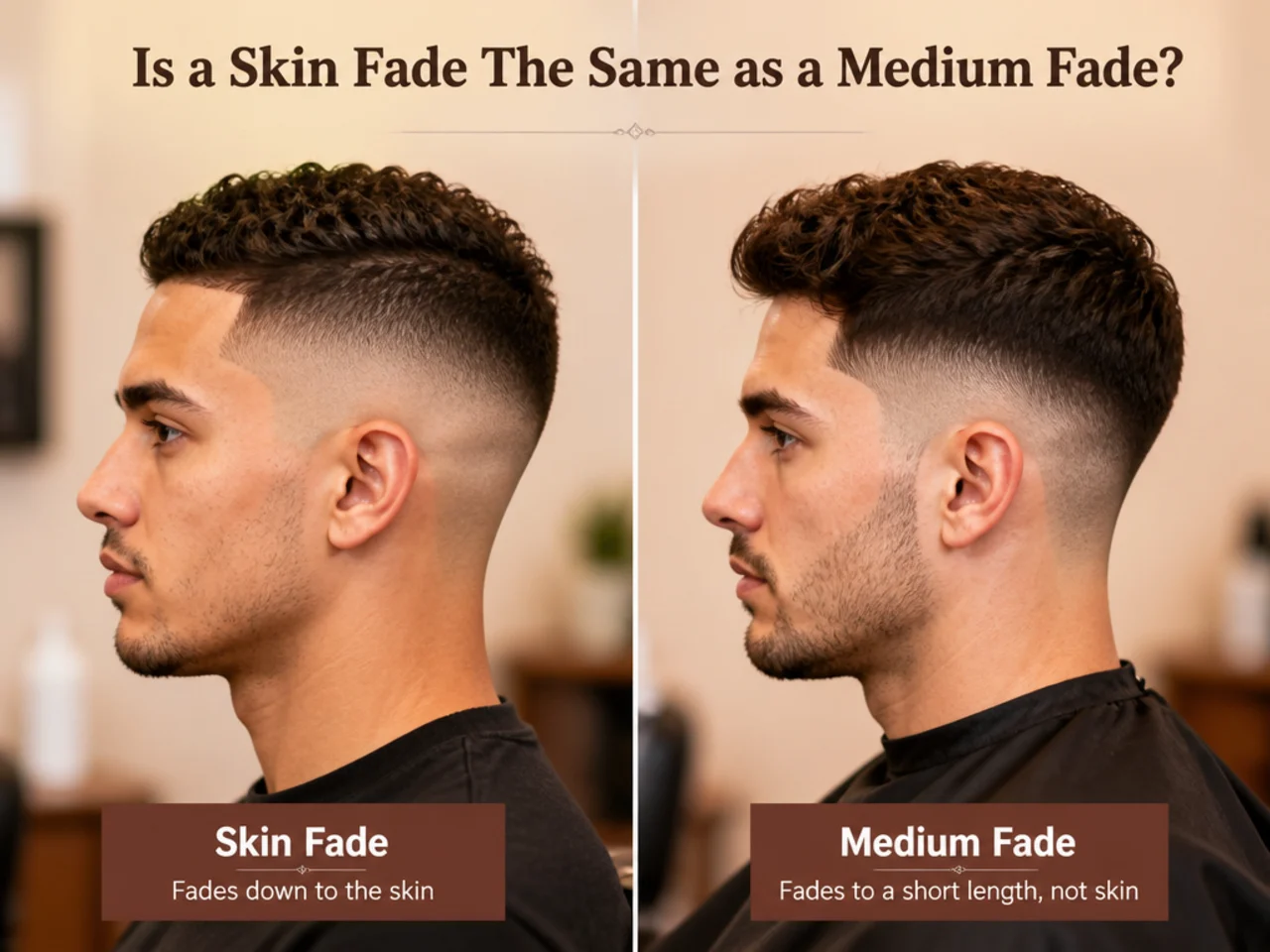 Is a Skin Fade The Same as a Medium Fade?