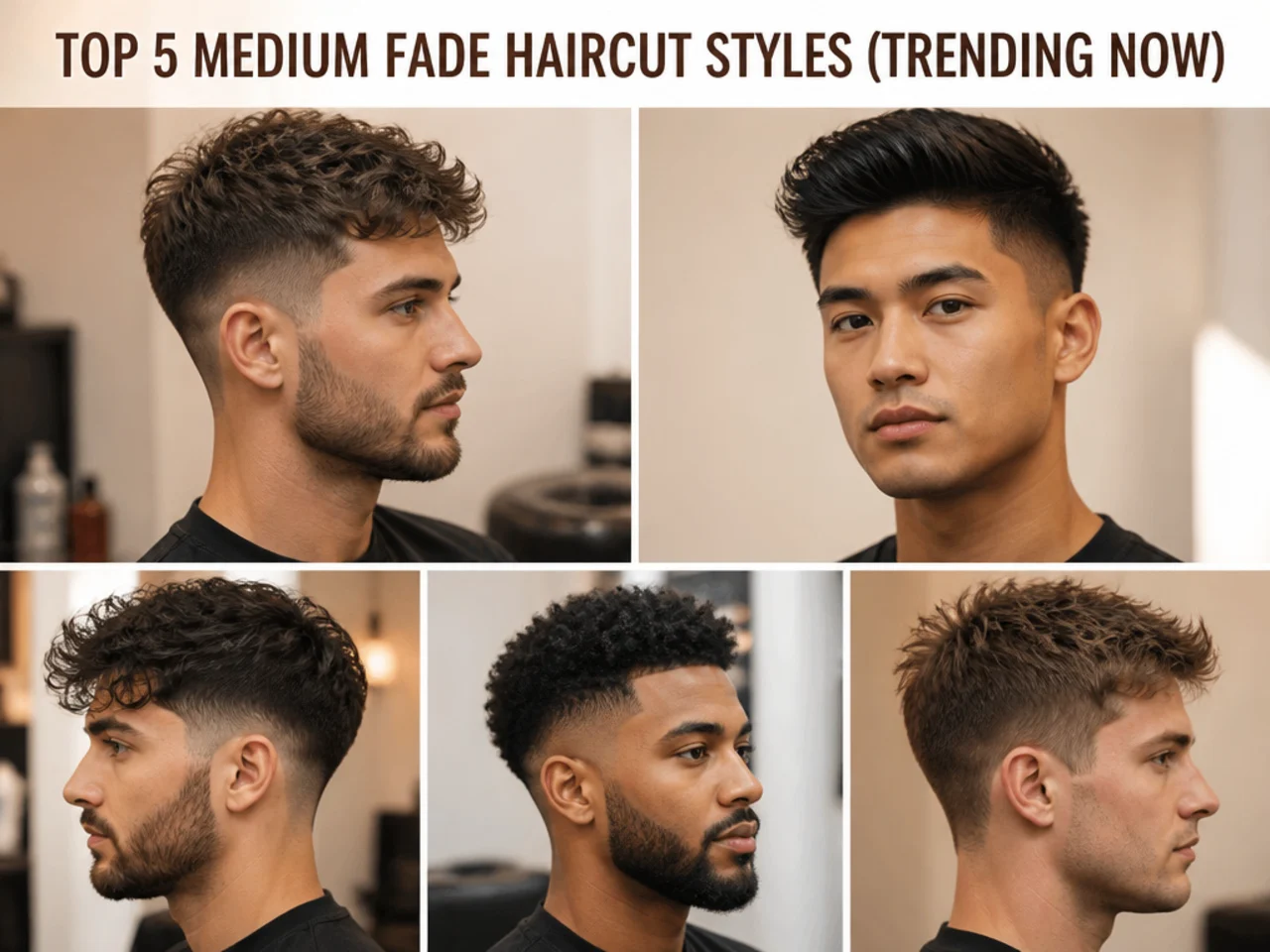 Top 5 Medium Fade Haircut Styles (Trending Now)