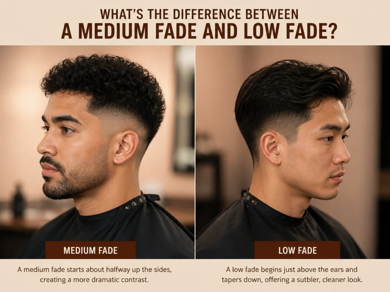 What's The Difference Between a Medium Fade and Low Fade?
