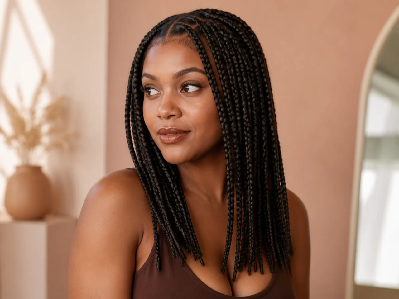Medium braids left in past eight weeks
