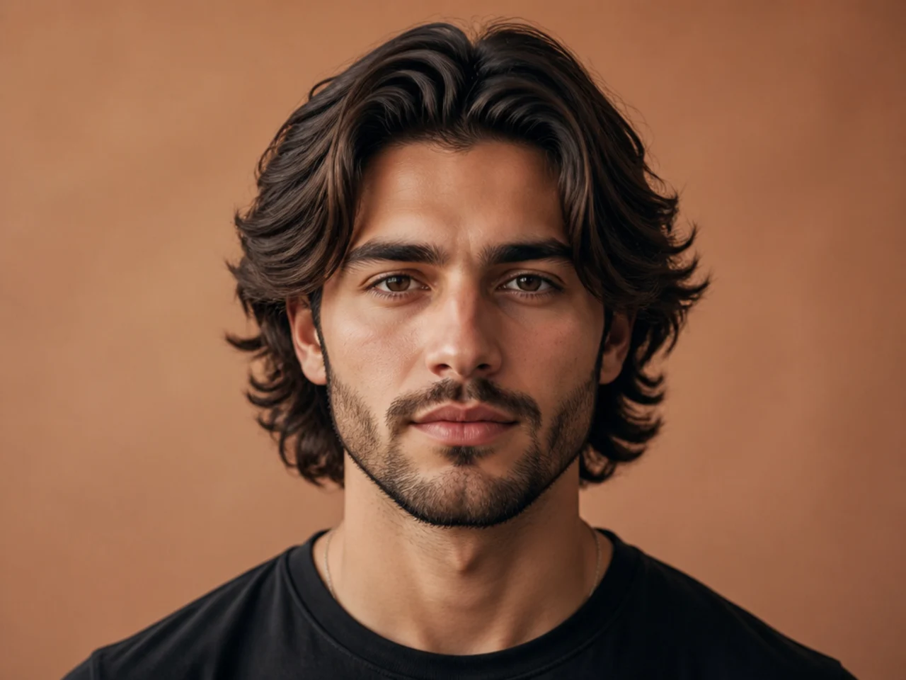 Medium length haircut examples for square face shape men