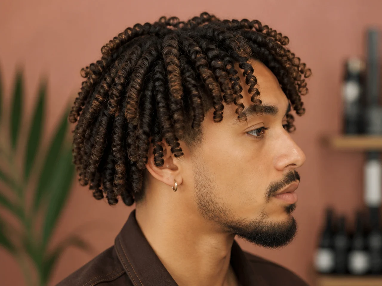 Twist-out medium length on 4A coily hair