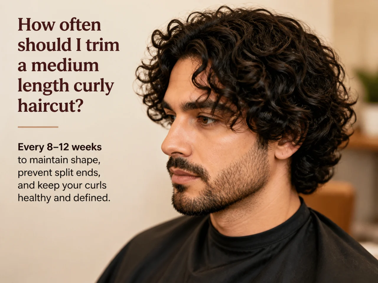 How often to trim medium length curly hair