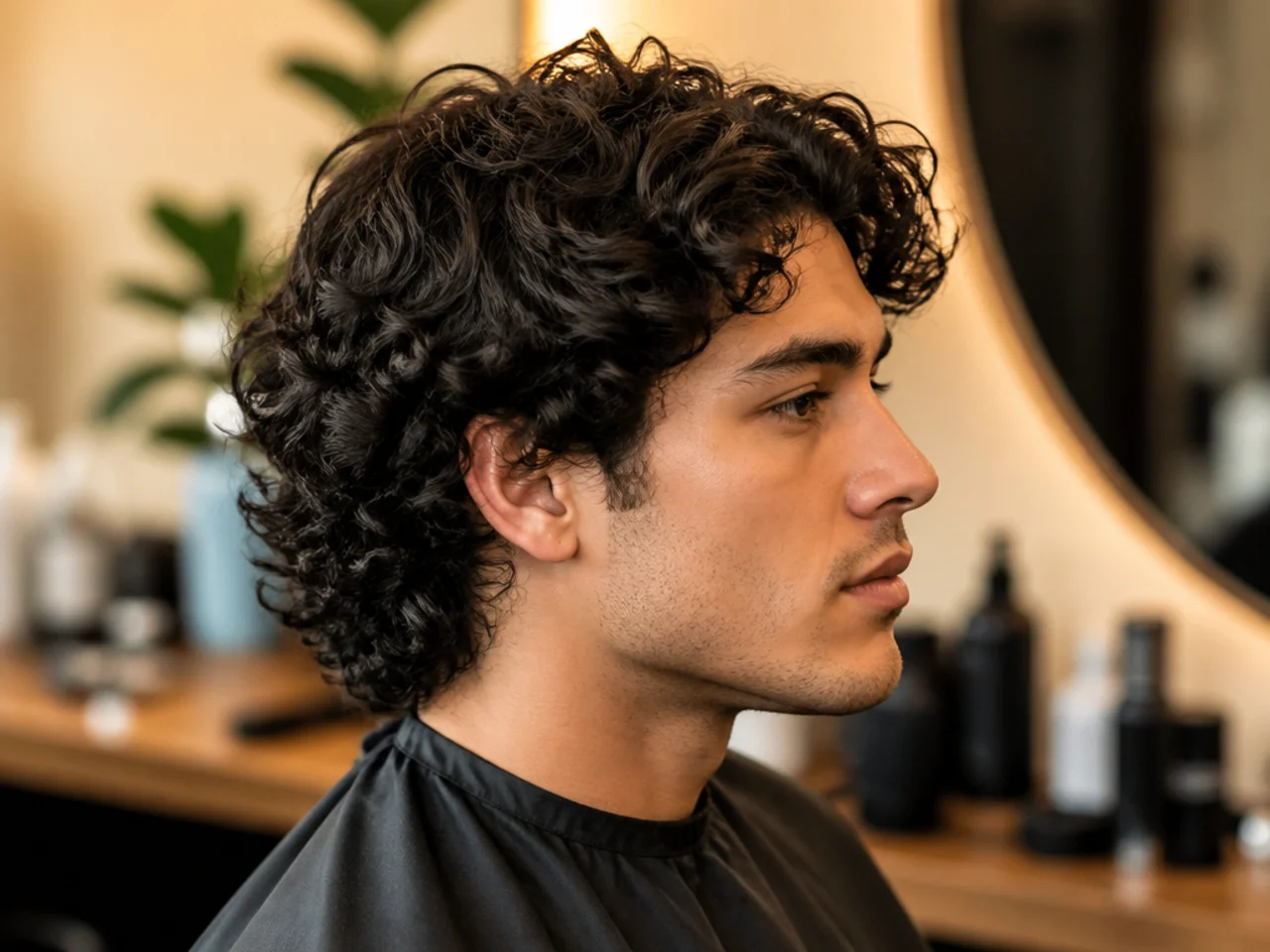 How to ask your barber for a medium length curly haircut