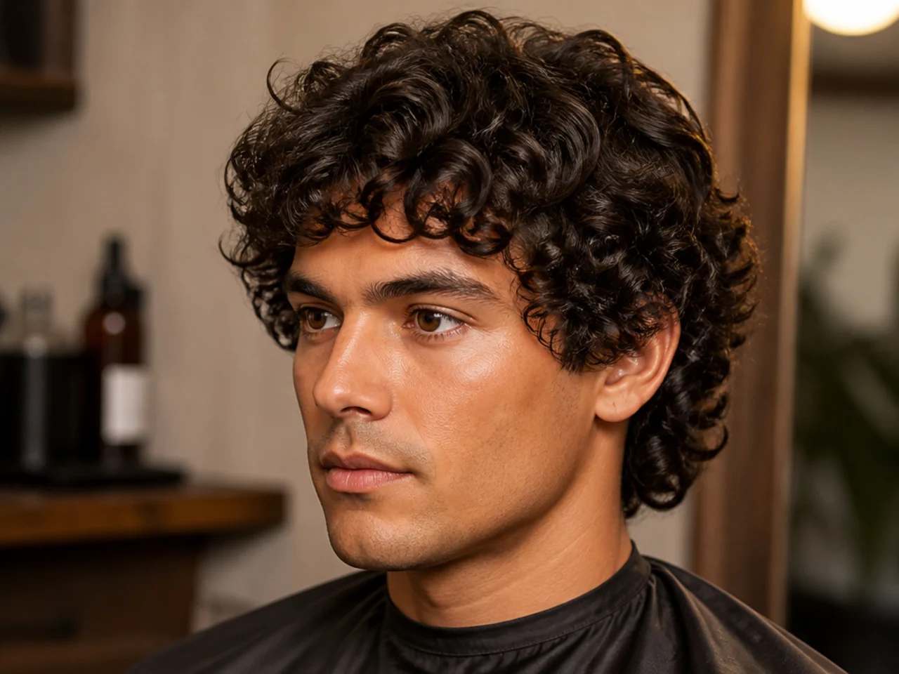 Twenty medium length haircuts for curly hair men
