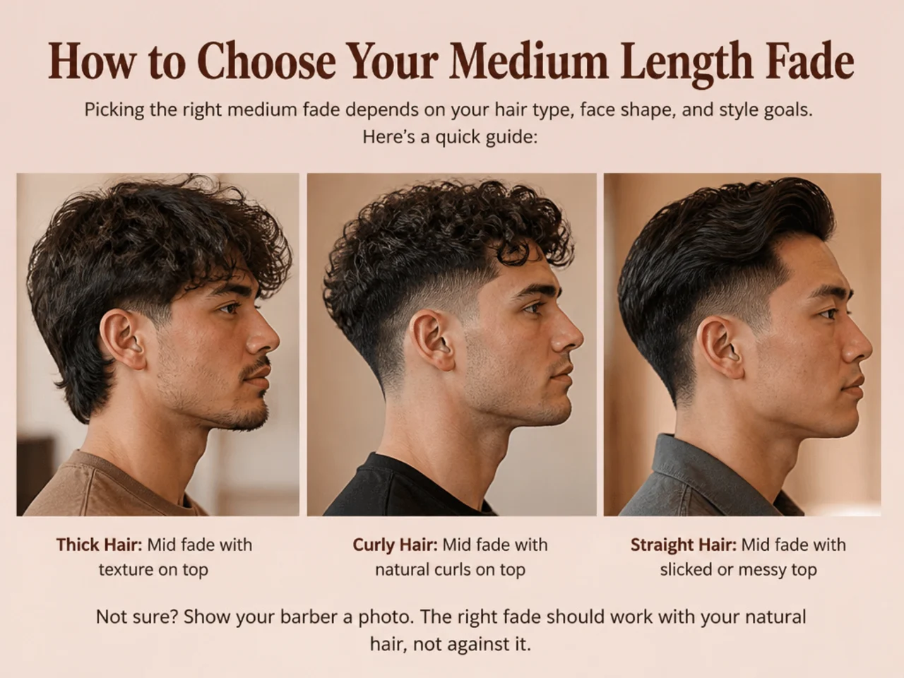 How to choose the right fade height for a medium length haircut