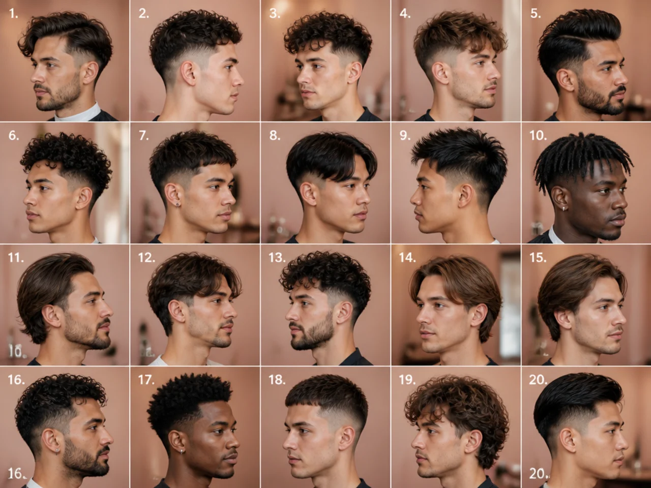 Twenty medium length haircut with fade combinations for men