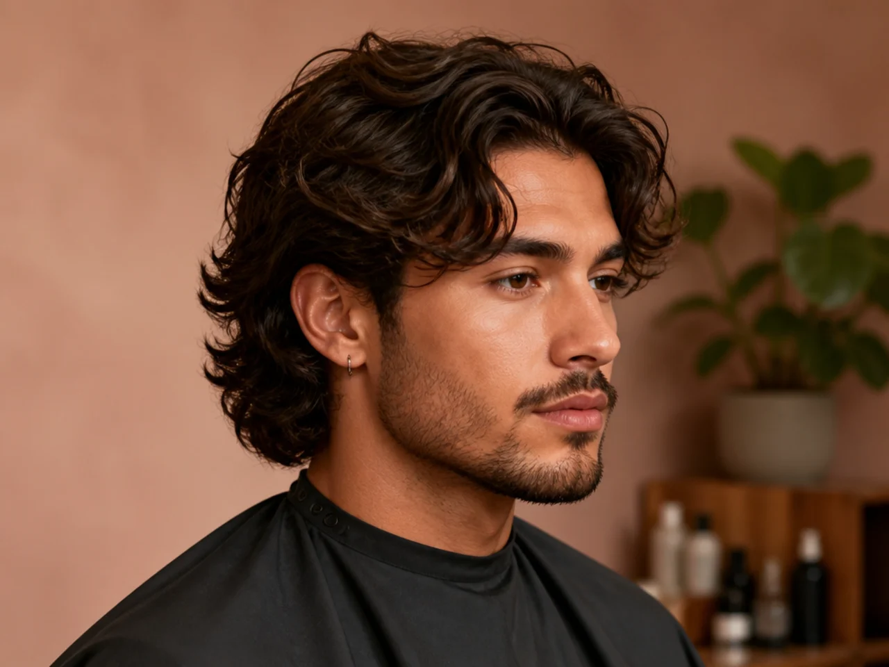 How to ask your barber for a medium length wavy hair cut