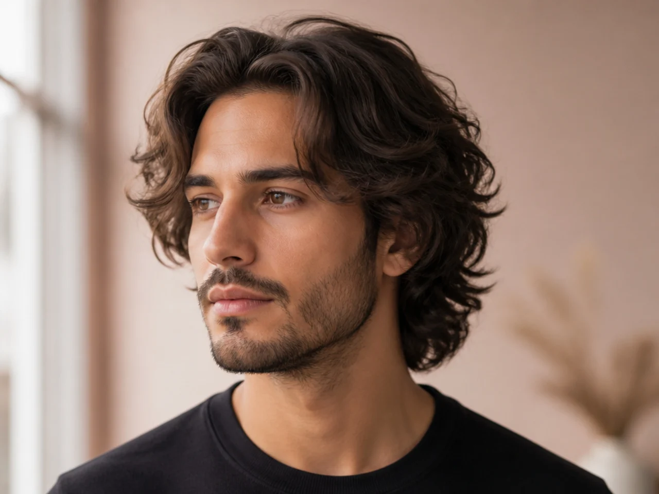 Best medium length cut for wavy hair men