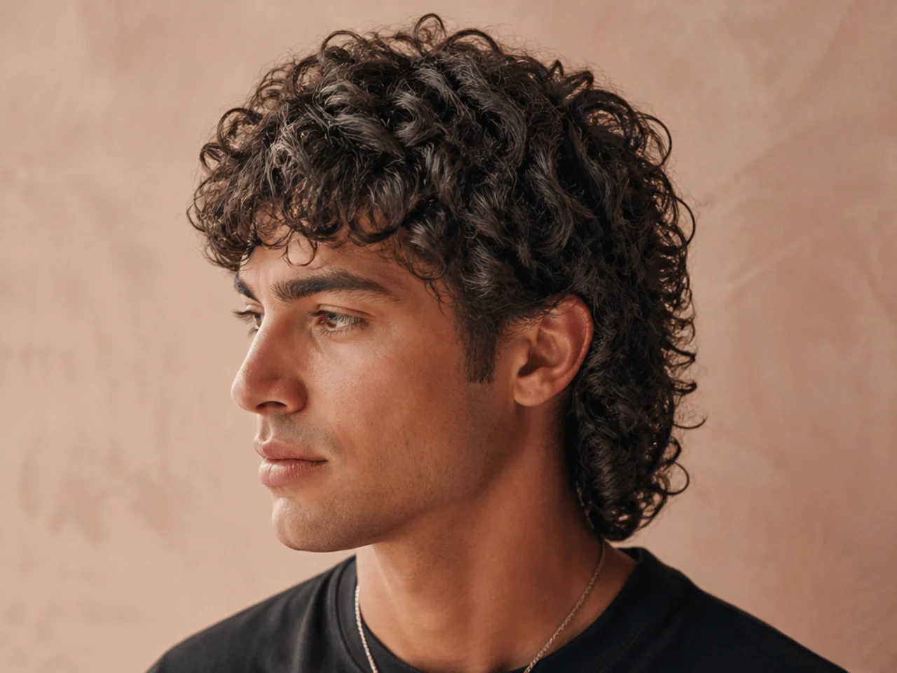 Long broccoli cut with textured curled top and short sides