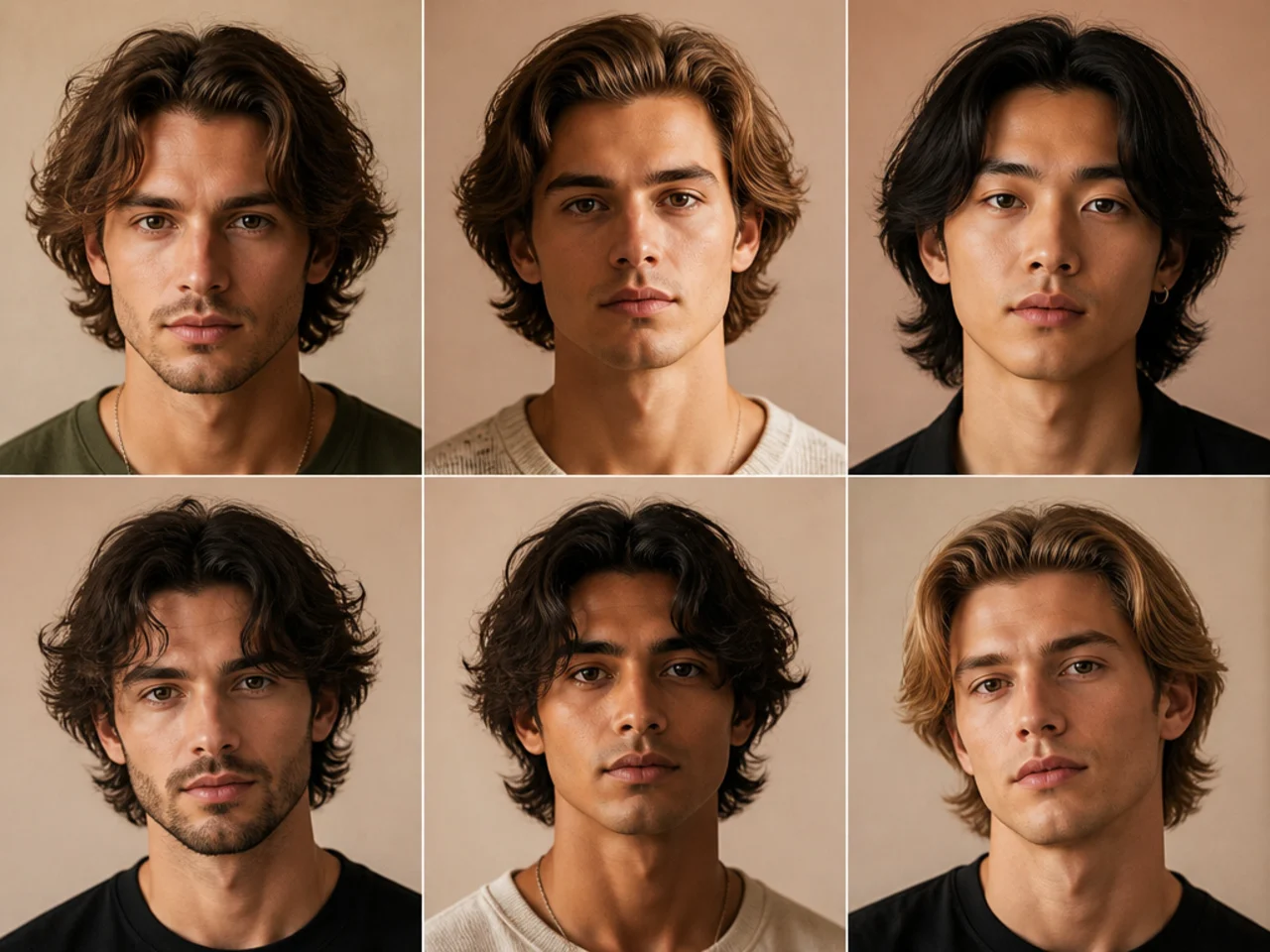 Medium length haircuts suit all face shapes