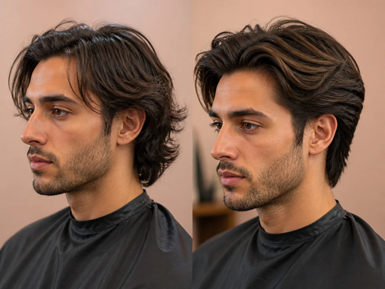 Make medium length hair look thicker