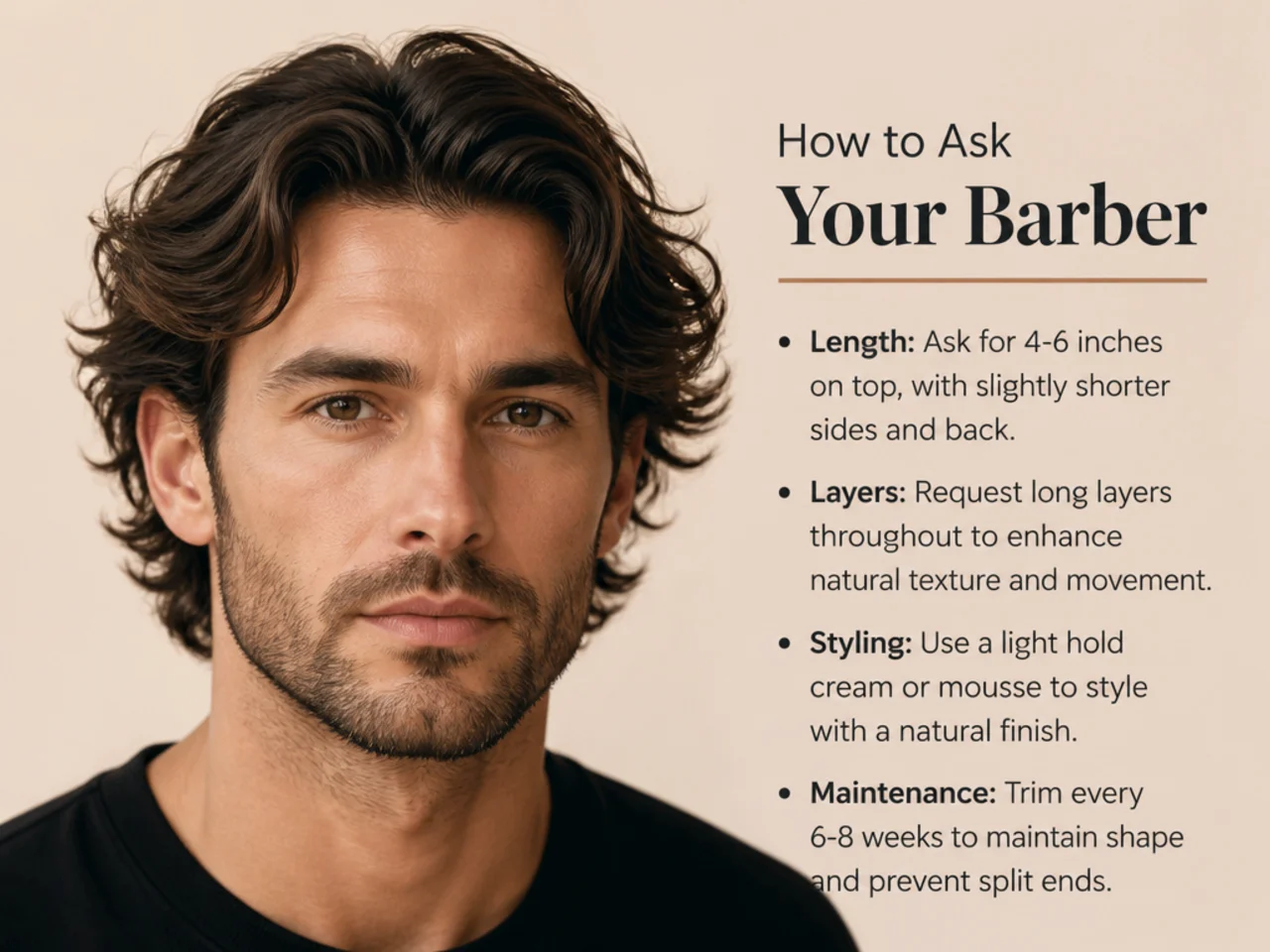 How to ask your barber for a medium length haircut