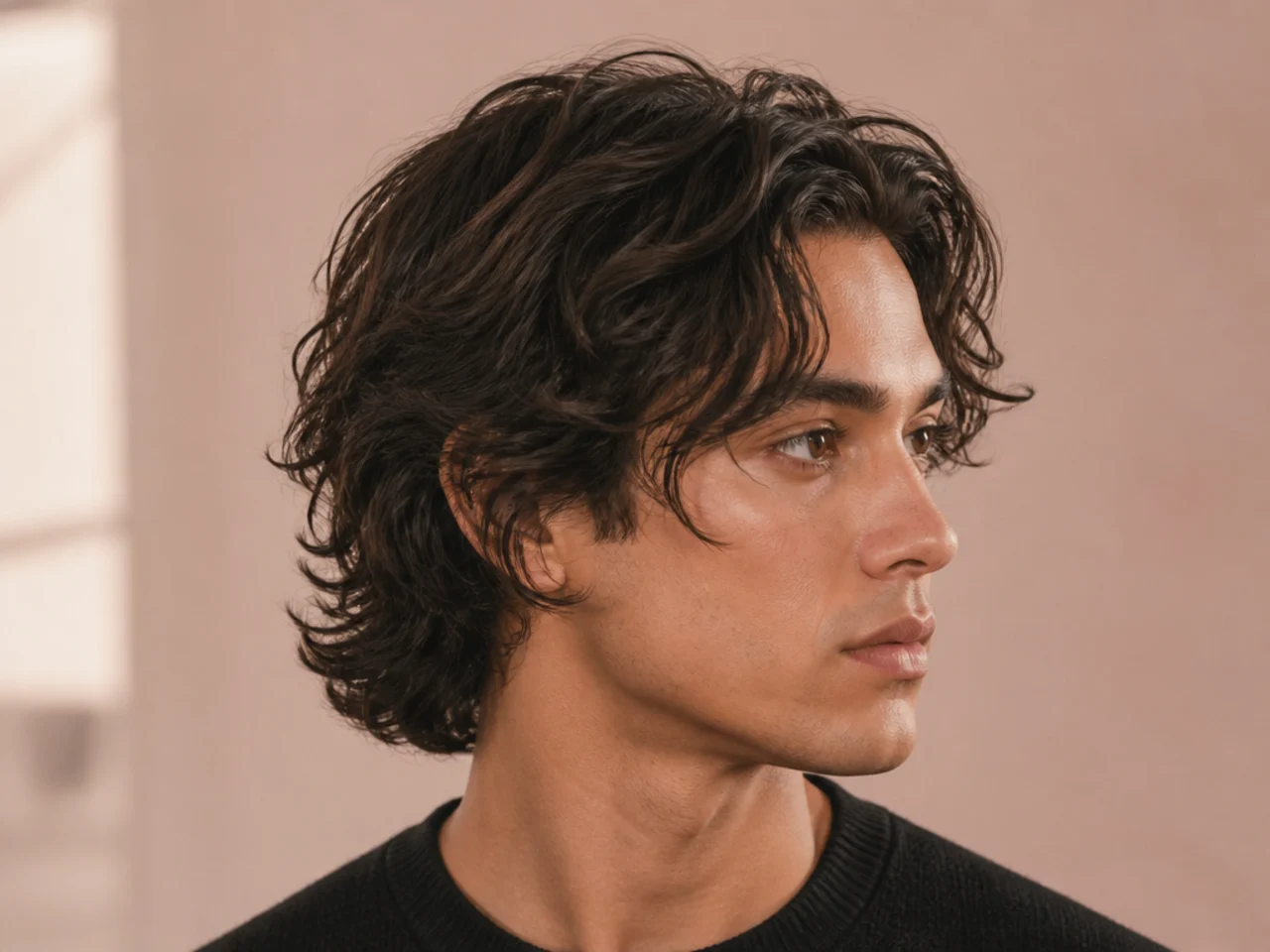 What is a medium length haircut for men