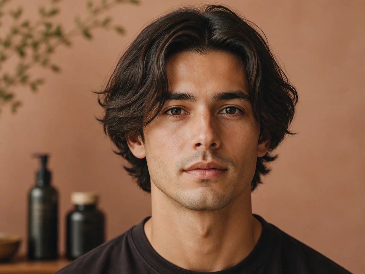 Whether to skip the blow-dryer for medium middle part styling