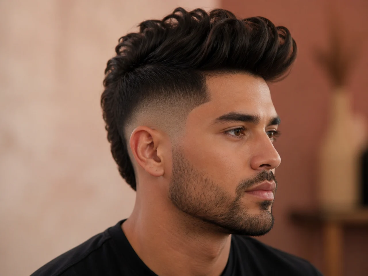 Quiff Mohawk Fade