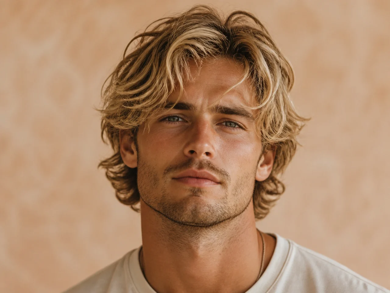 Tousled Blonde Hair