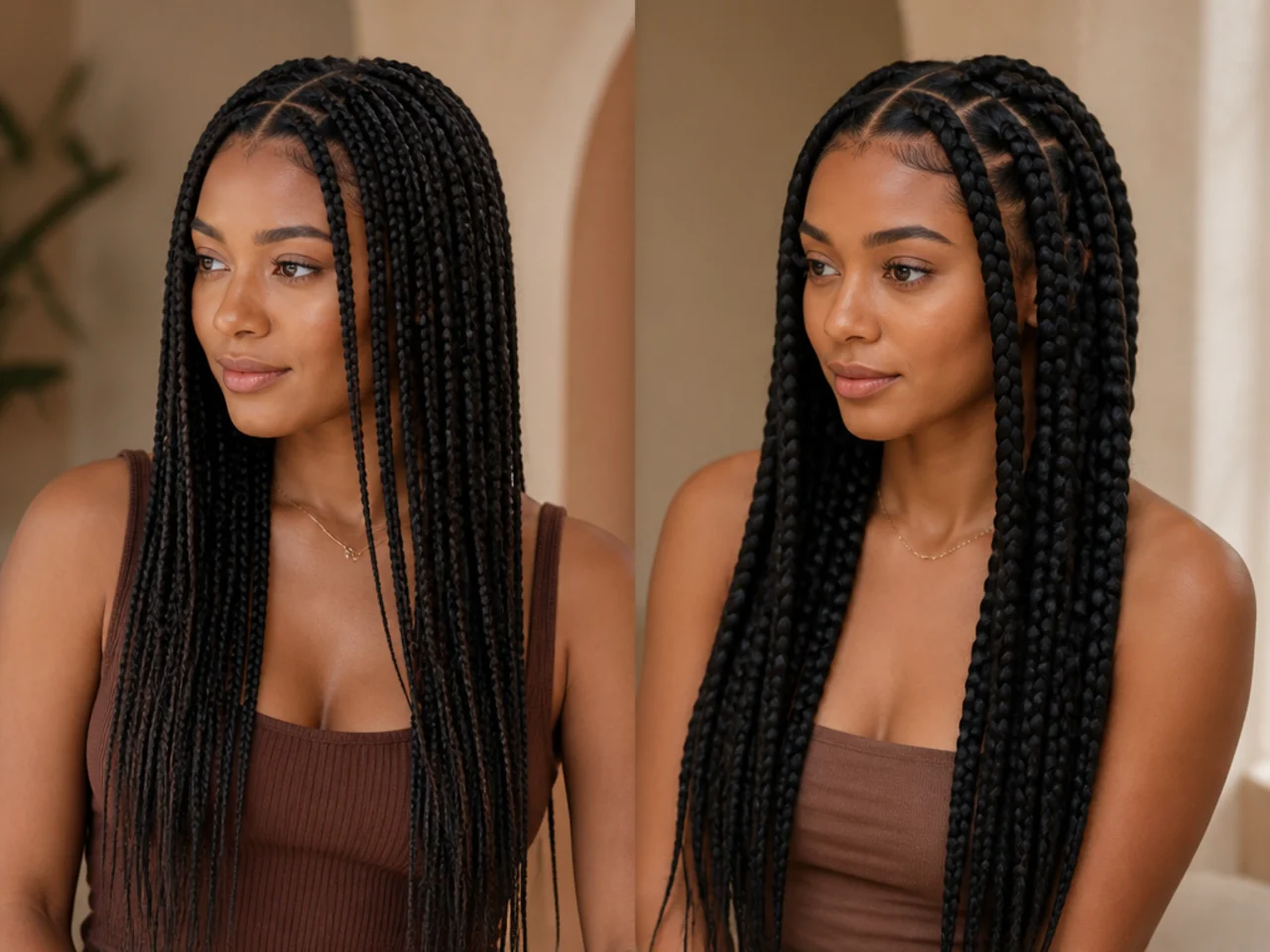 Braid width compared between medium and jumbo