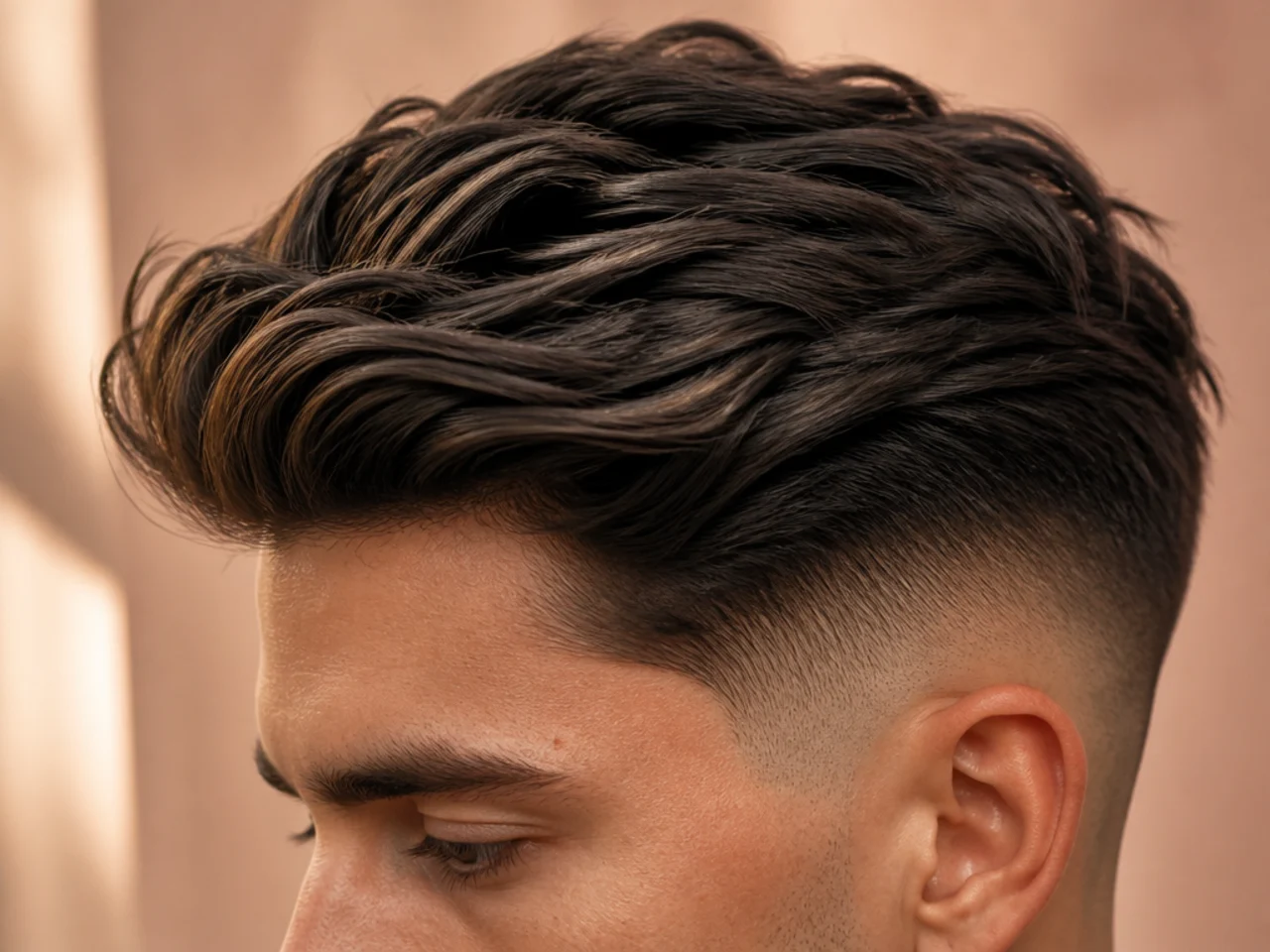 Cream worked through thick hair