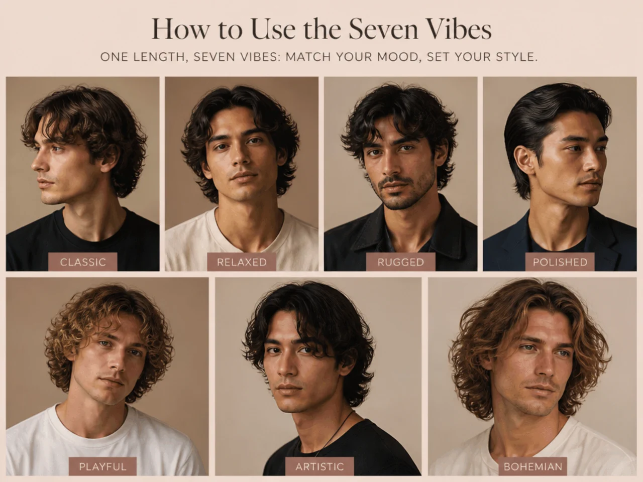 Seven vibe tribes for medium length haircut styles for men
