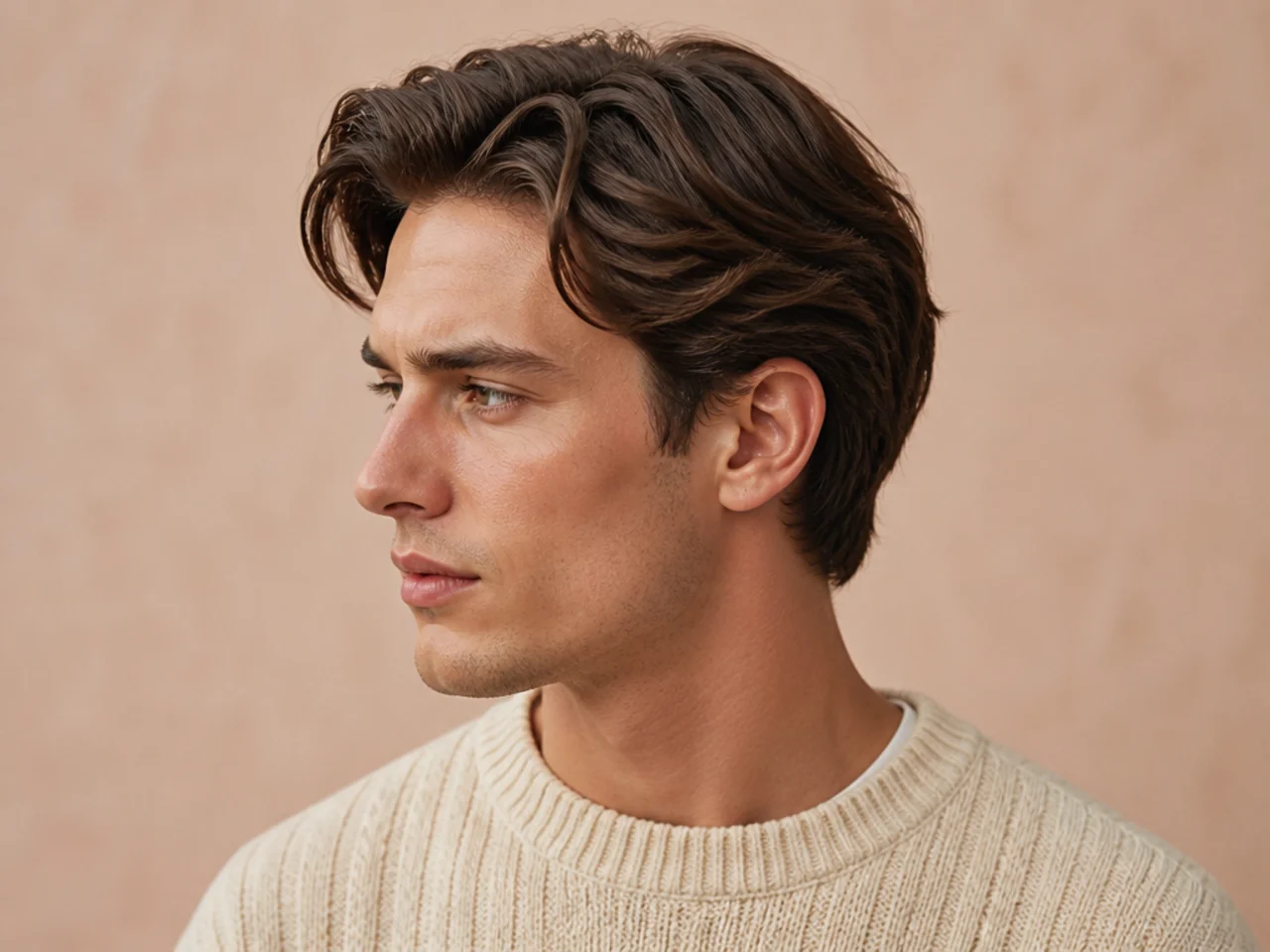 Modern preppy medium length haircut styles for men