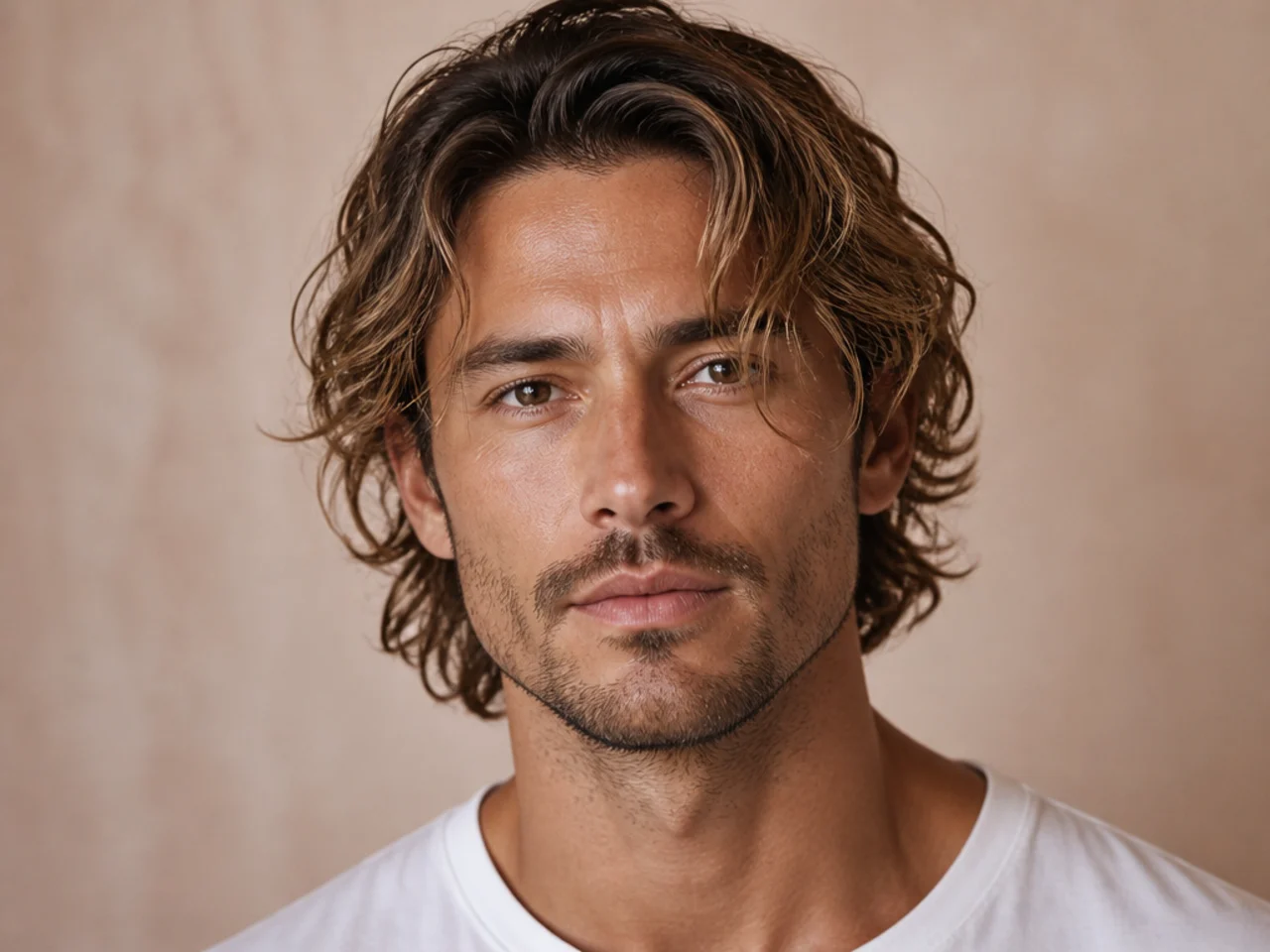 Surf and coastal medium length haircut styles for men