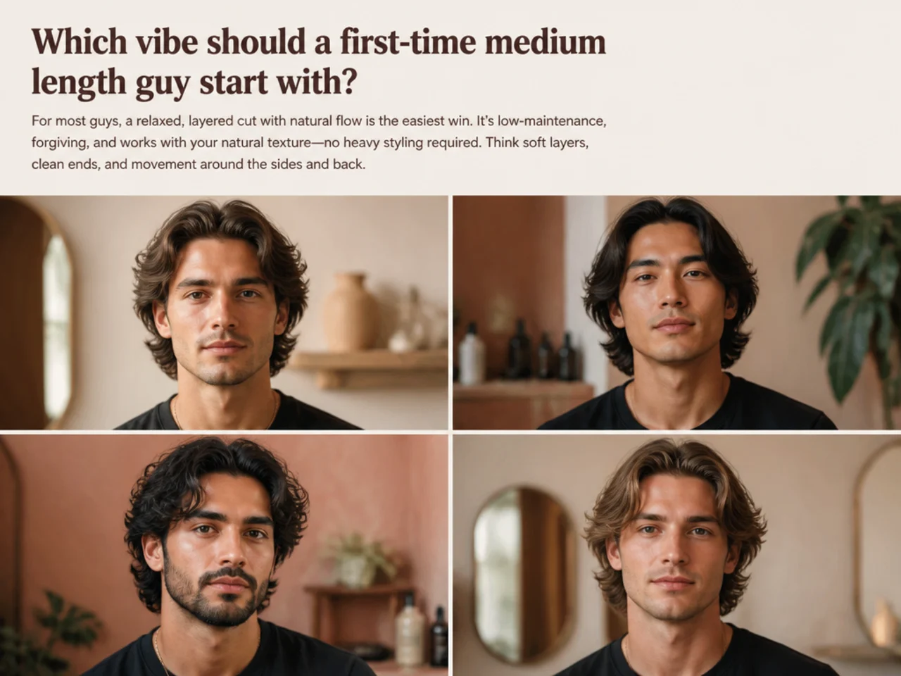 Which medium length haircut vibe to start with