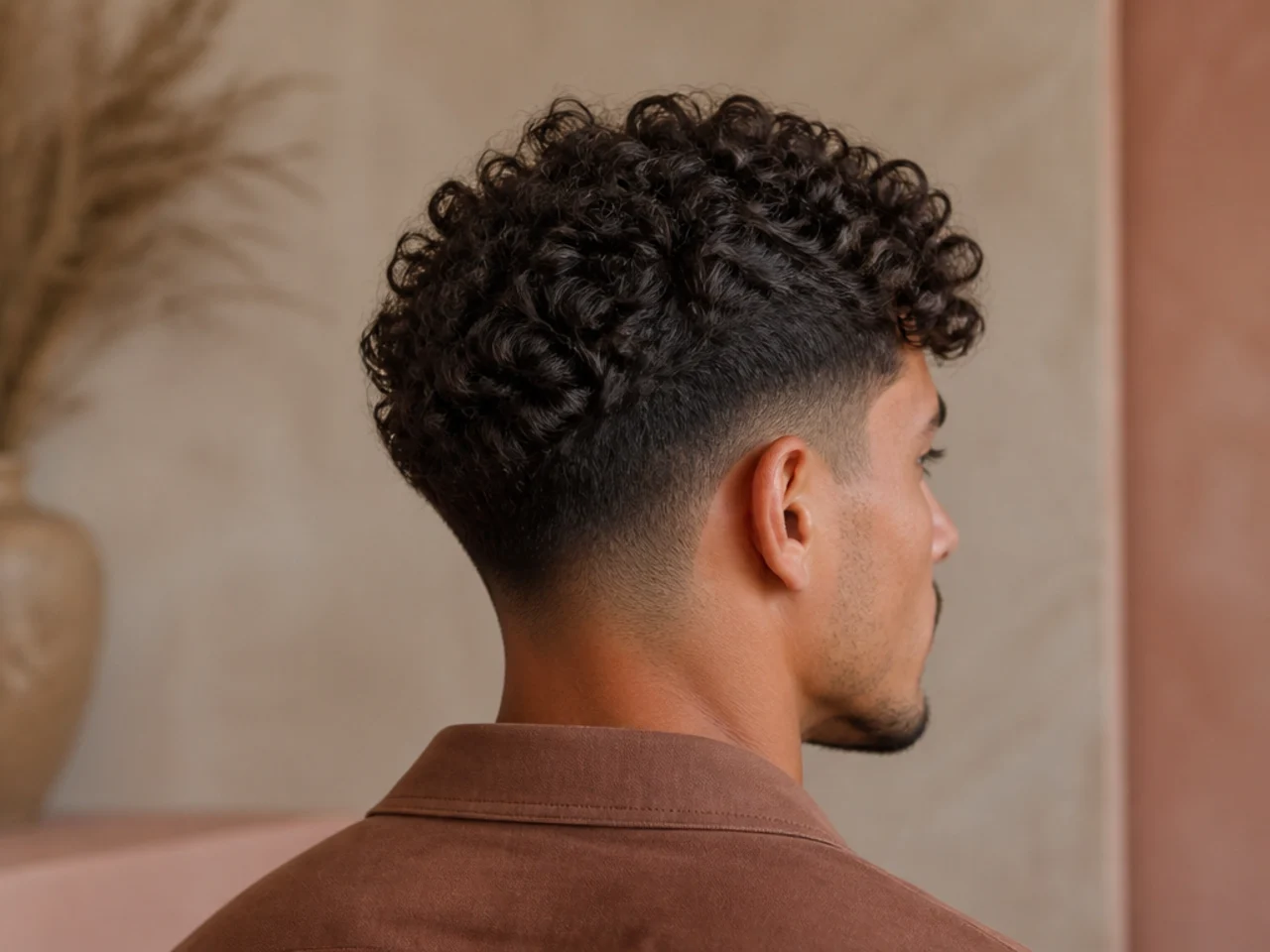 A curly top with short sides