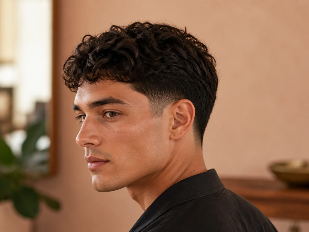 A low taper at the neckline