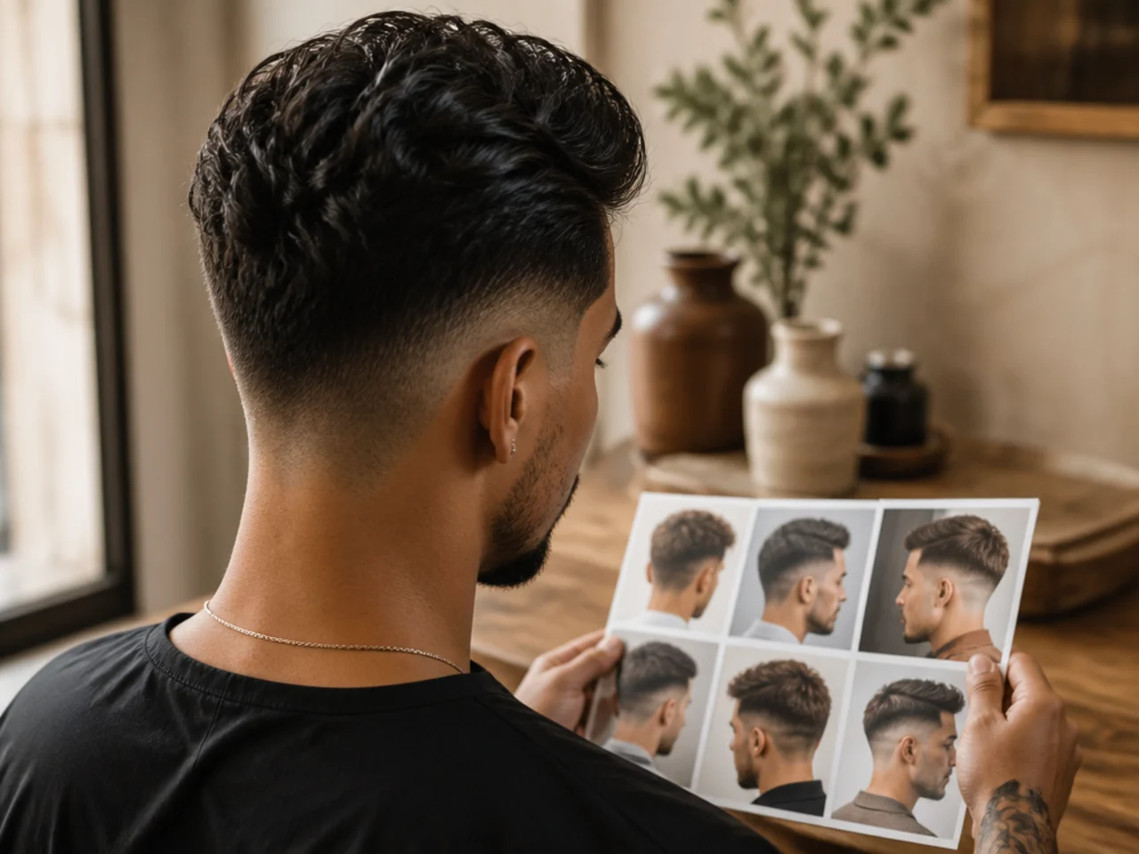 Saved haircut photos sorted into groups