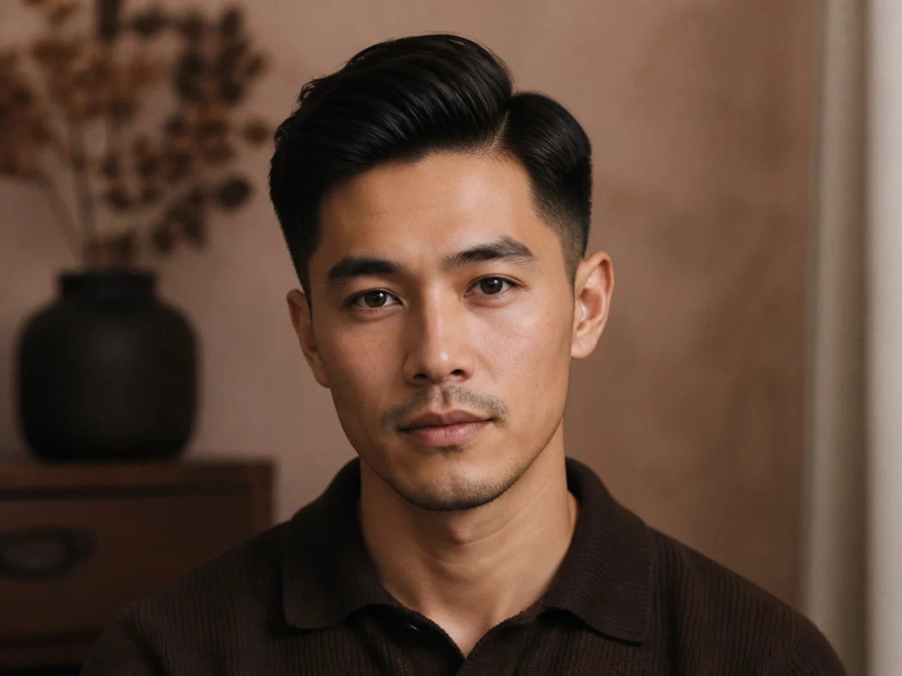 A low taper at the neckline