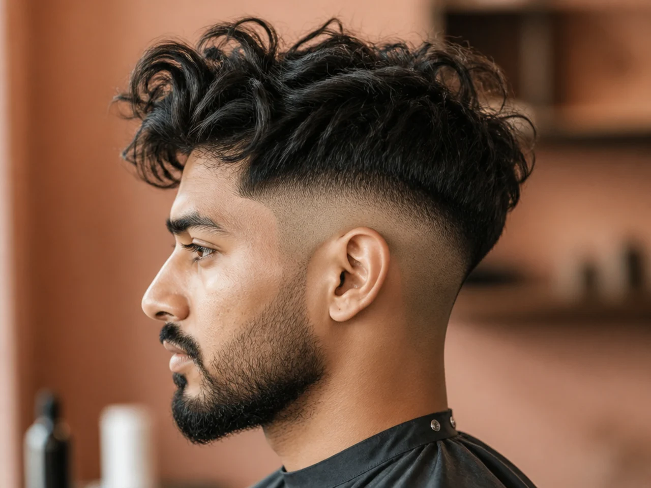 Disconnected undercut with hard line between long top and short sides