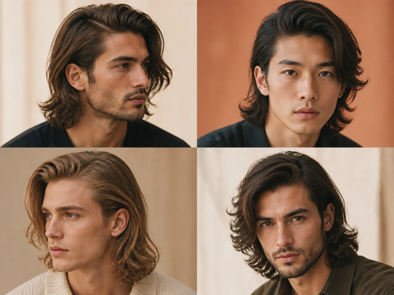 Long flow side part with sweep past the ears