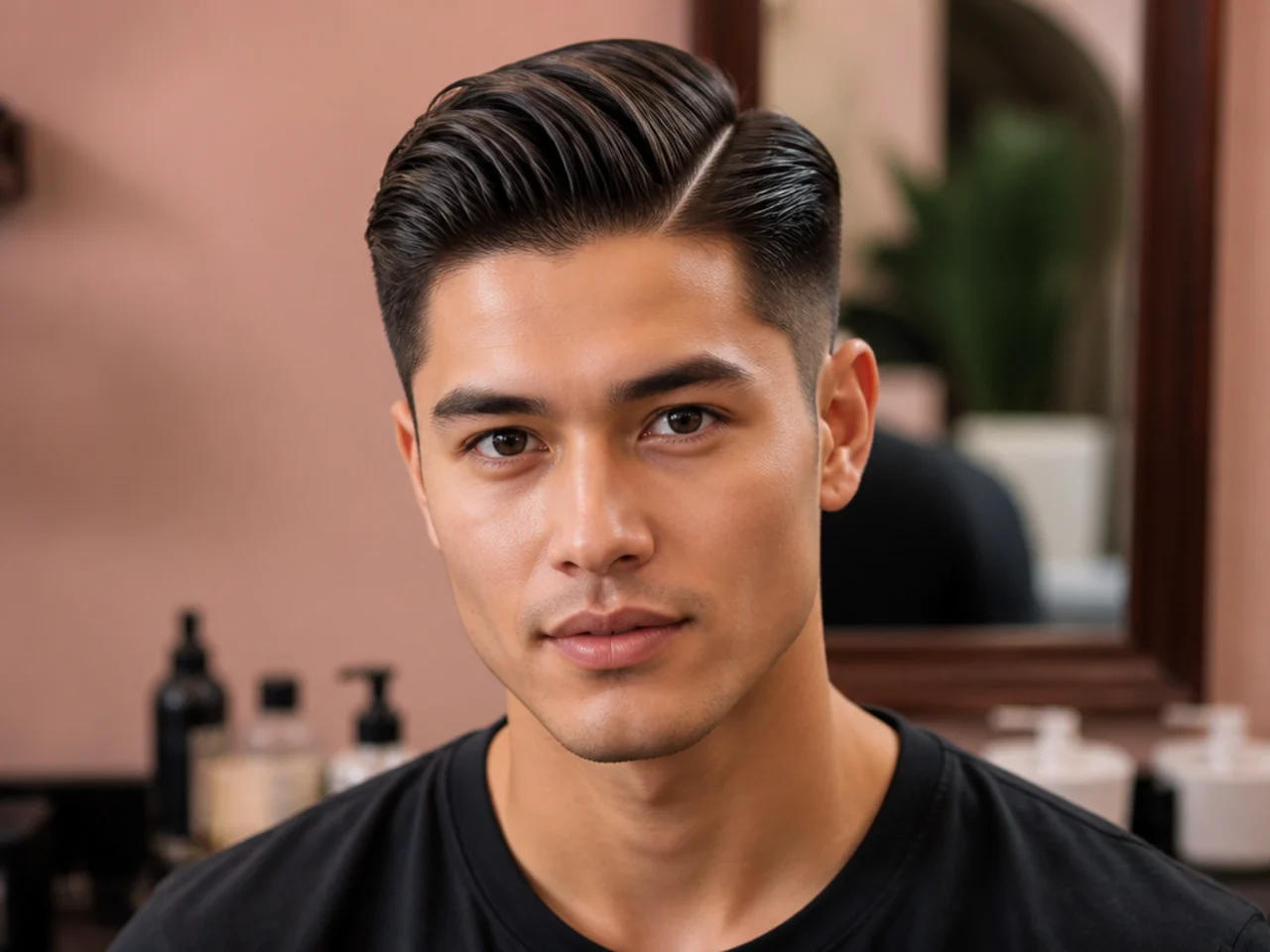 Styling essentials for a men's side part haircut