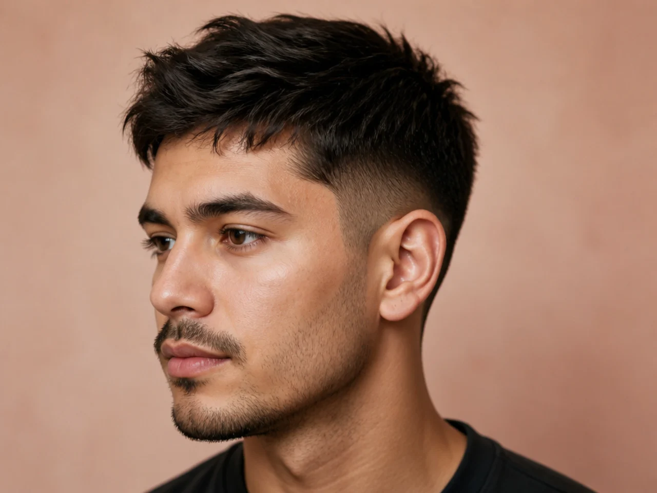Grid of twenty short haircuts for oval face men — buzz, crew, crop, quiff, and more