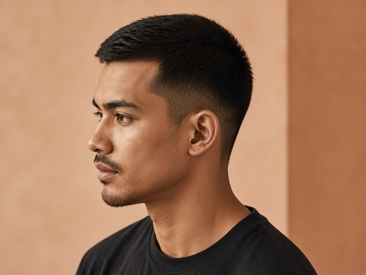 Crew cut and Ivy League short haircuts for men side by side
