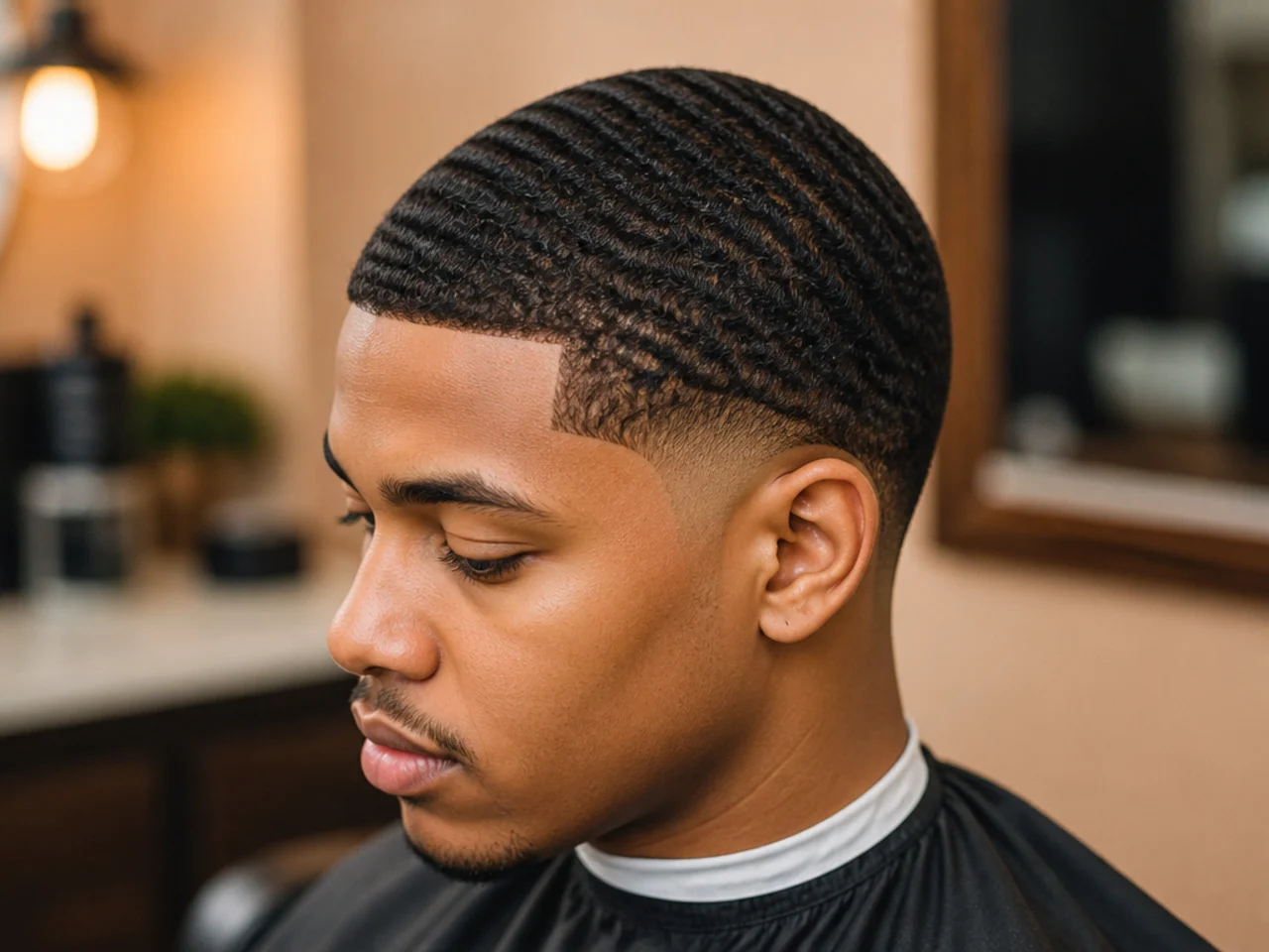 Short 360 waves pattern with a low fade