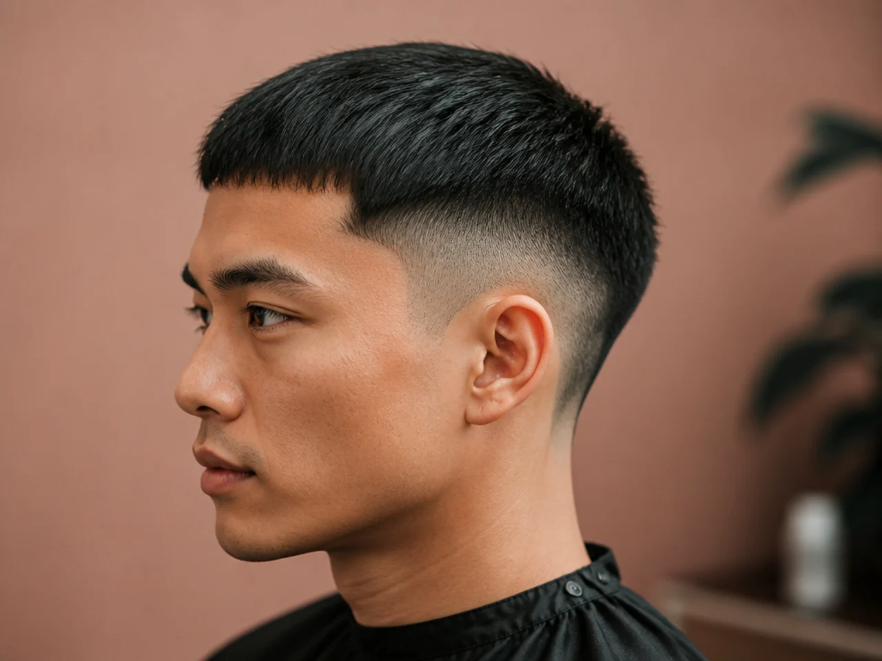 Disconnected undercut with a two-inch top and hard #1 sides on a lean man