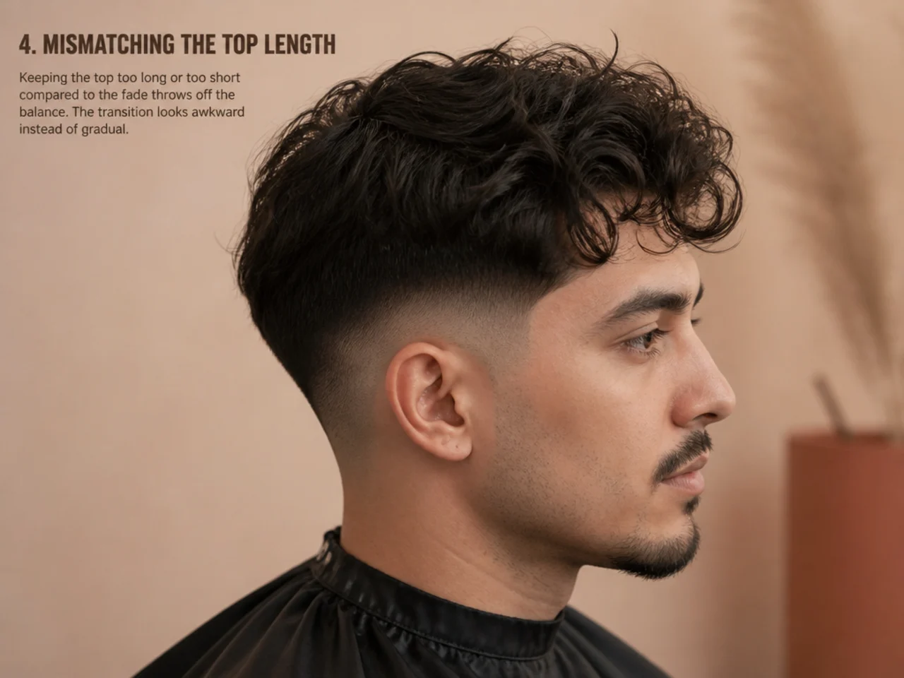 Split view showing a low fade with too-short top versus a proportional top length