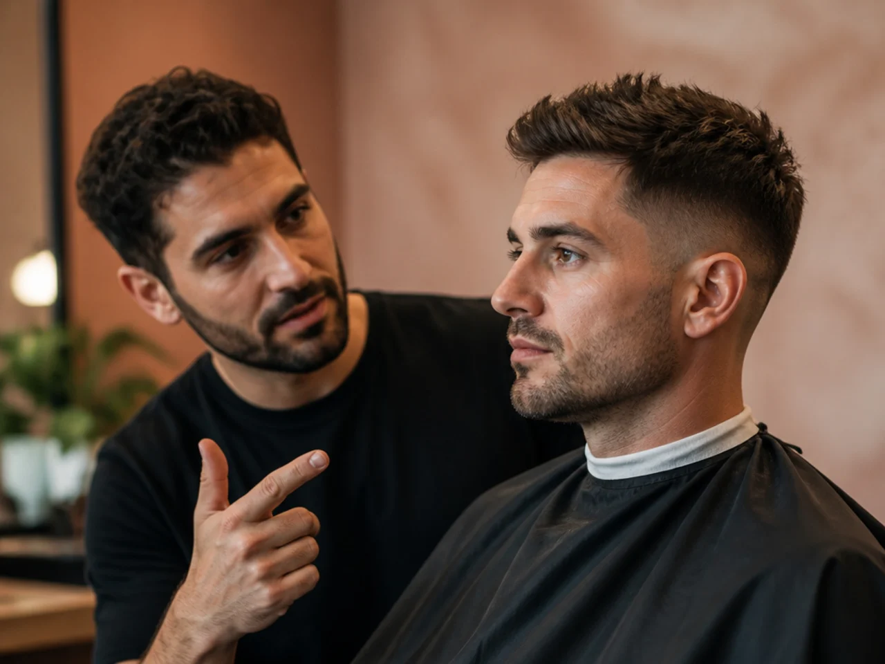 A consultation at the start of a repeat appointment