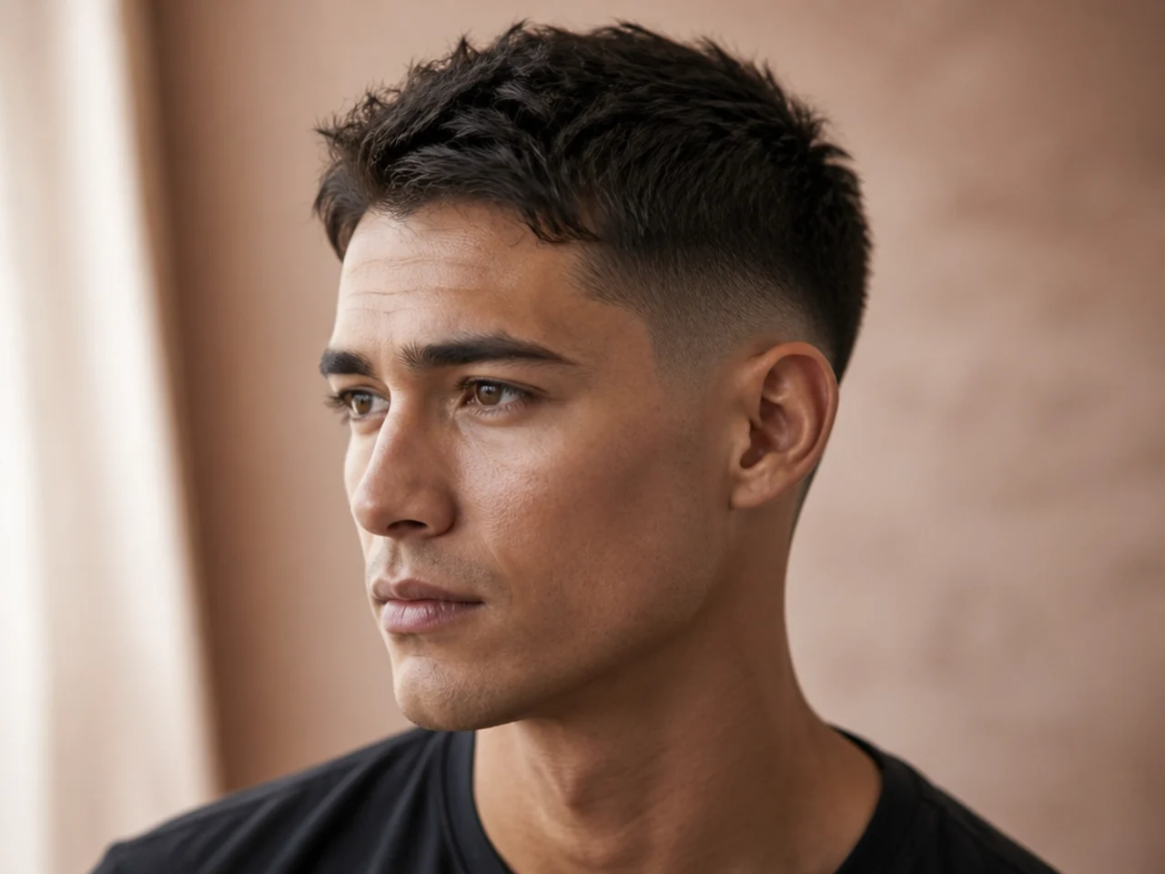 A short haircut worn with no product on day three