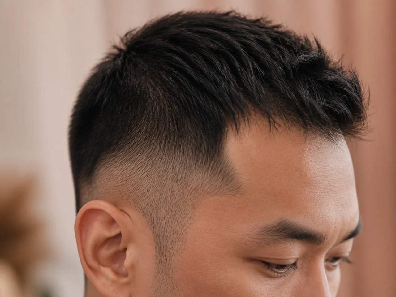 Shorter sides reducing contrast on thinning hair