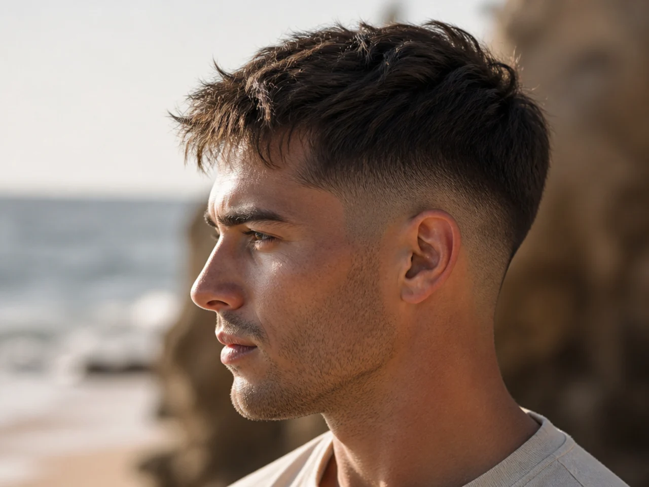 Short hair after a summer of swimming