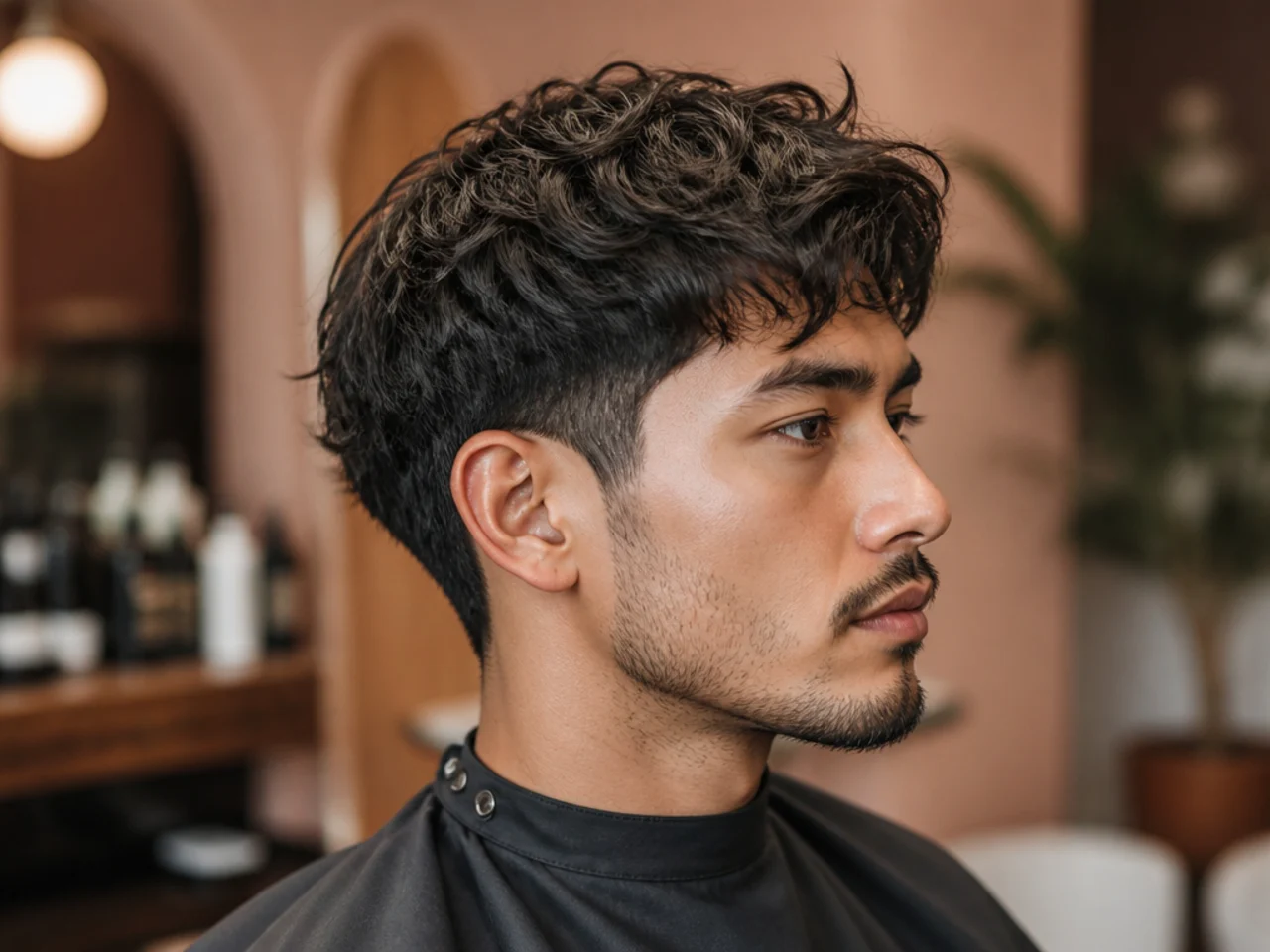 Styling products for medium length taper cuts — matte clay, cream pomade, sea salt spray