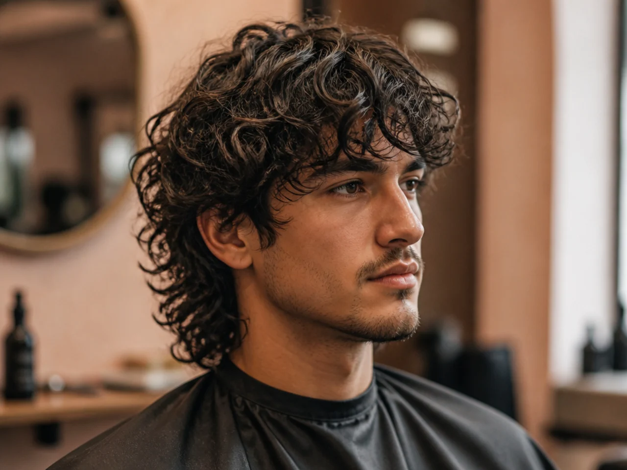 11. Curly Wolf Cut