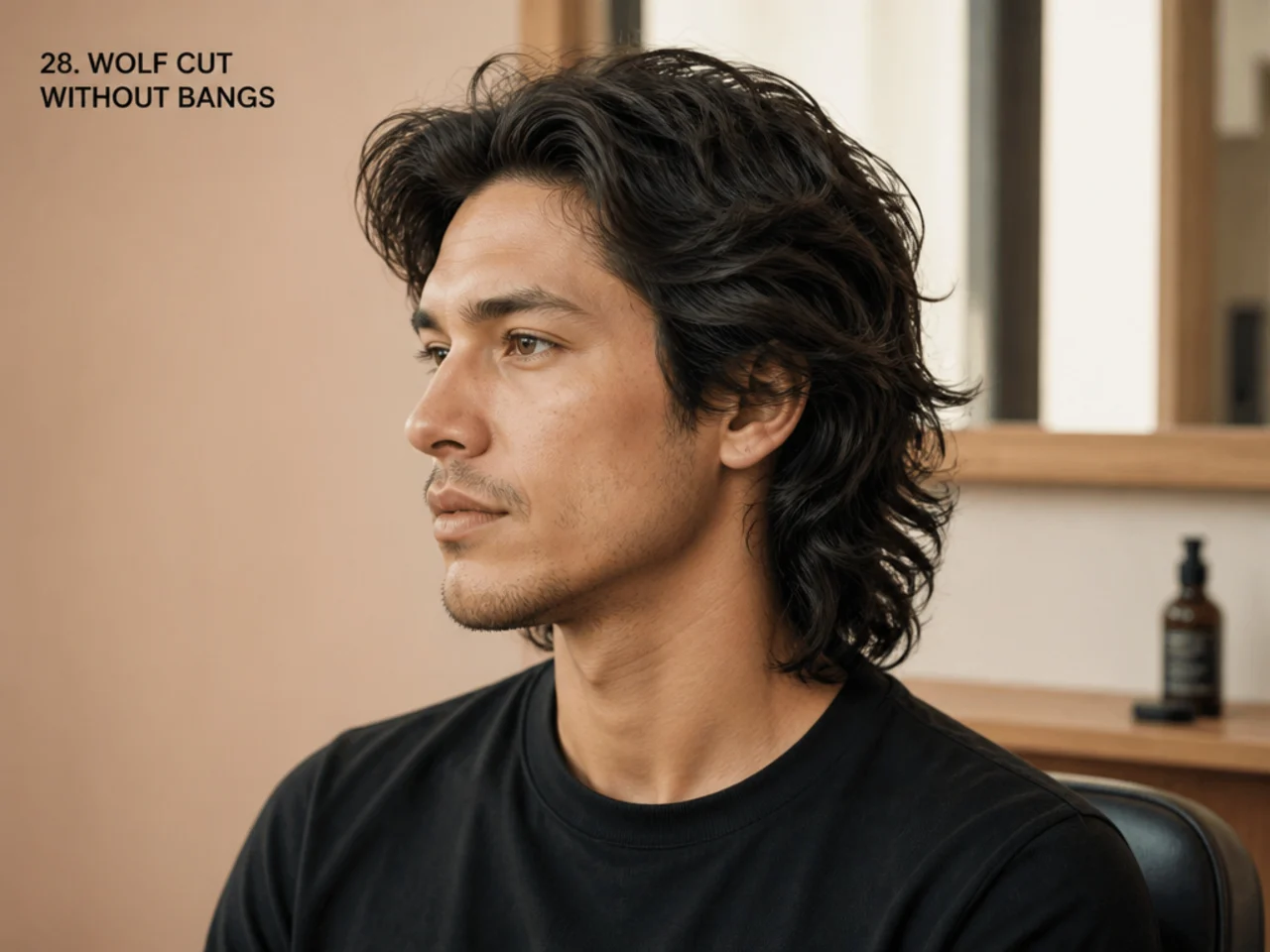 28. Wolf Cut Without Bangs