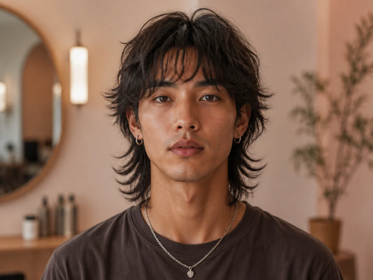 Gender-Neutral Wolf Haircut