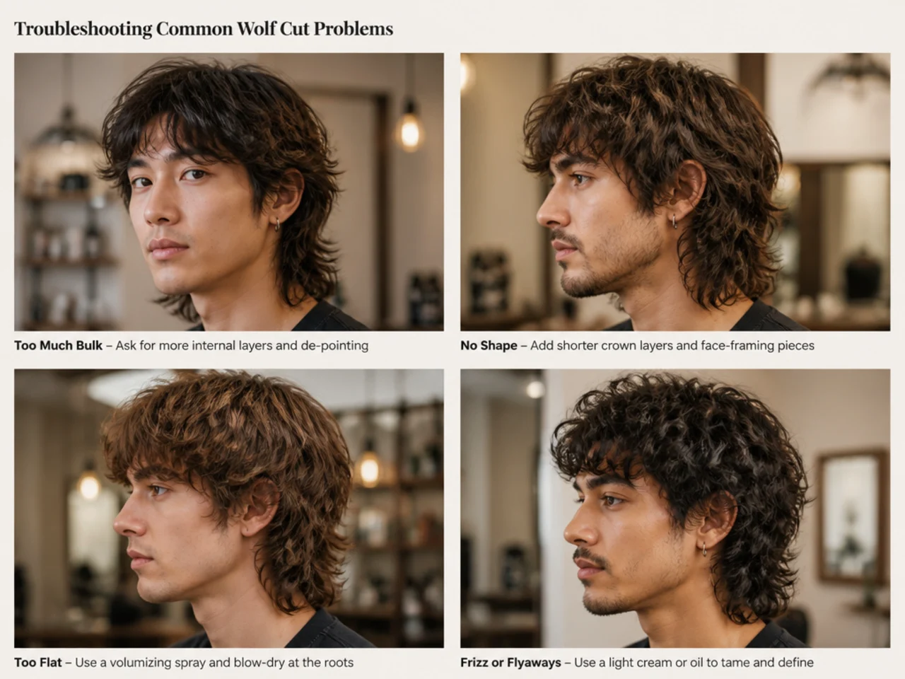 Troubleshooting Common Wolf Cut Problems